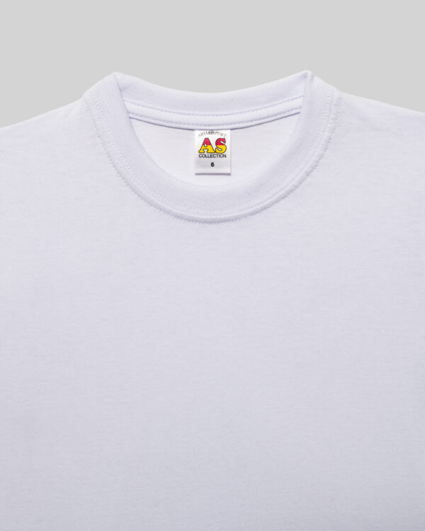 Camiseta Blanca Cuello Redondo Infantil - Image 3